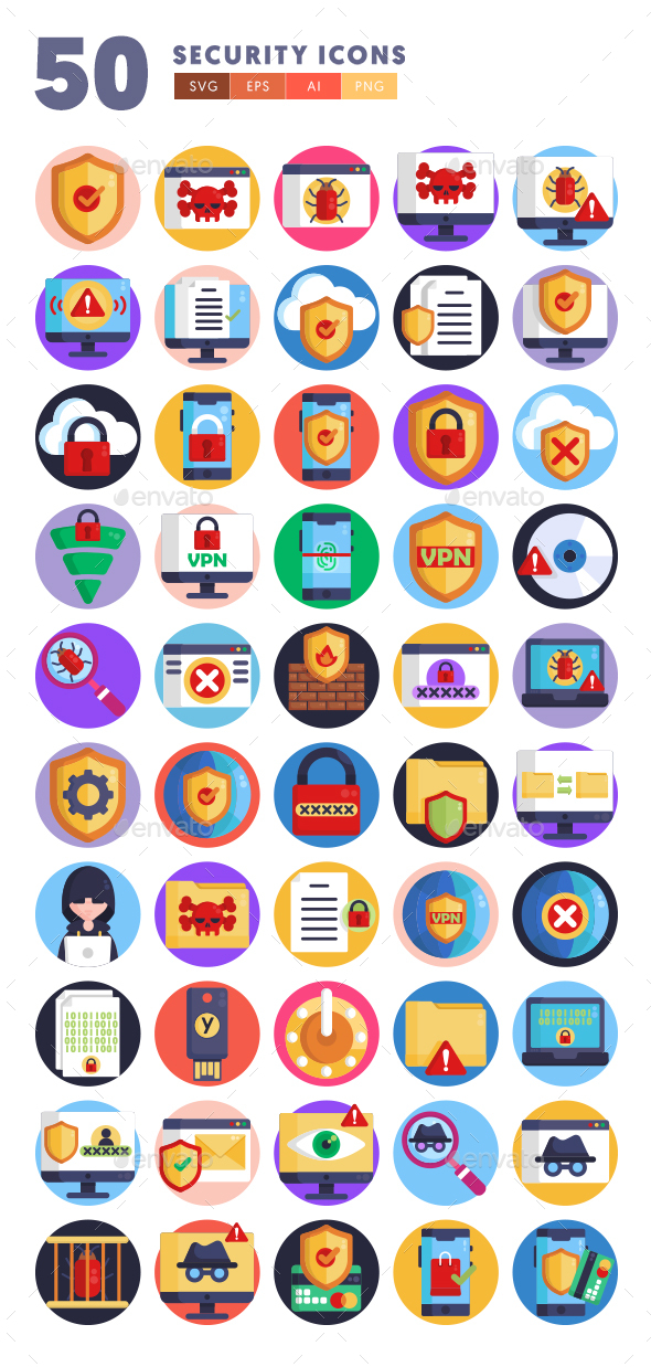 50 Security Icons