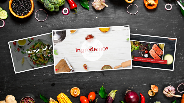 Recipe for food - VideoHive 28782915