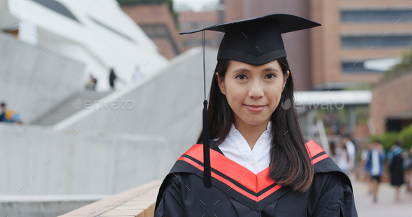 Woman graduation from university