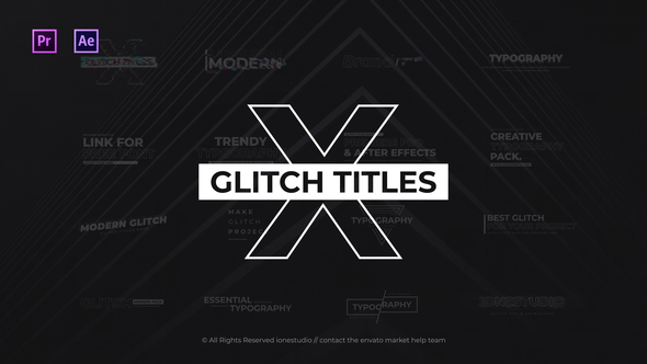 Modern Glitch Titles - VideoHive 29143444