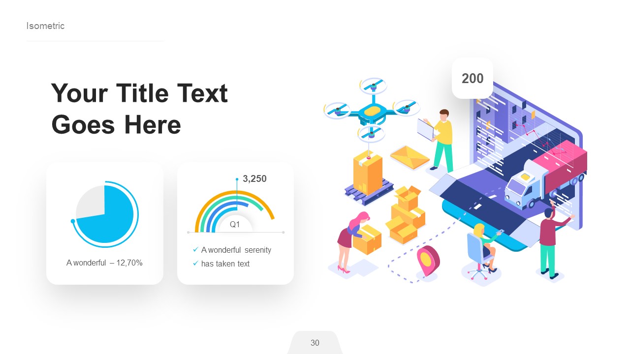Isometric Infographic Powerpoint Presentation Template, Presentation ...