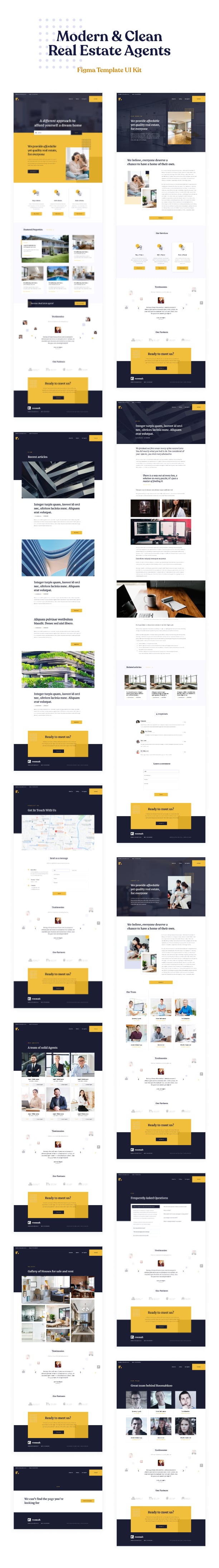 Roomah - Real Estate Agent Figma UI Kit Template by ThemeWarriors ...