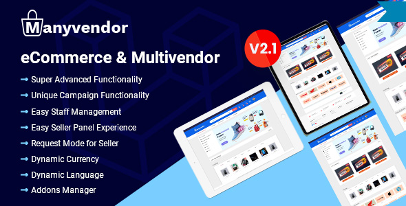 Manyvendor – Ecommerce & Multivendor CMS