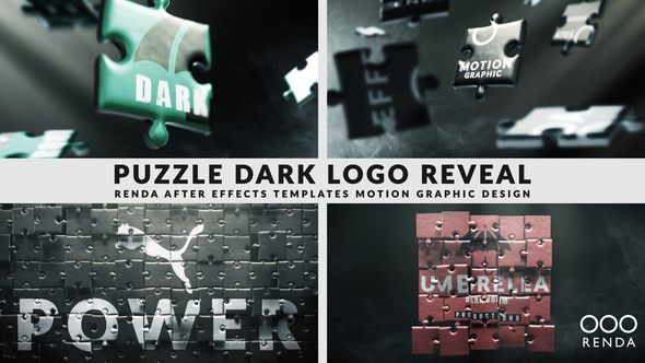 Dark Puzzle Logo Reveal