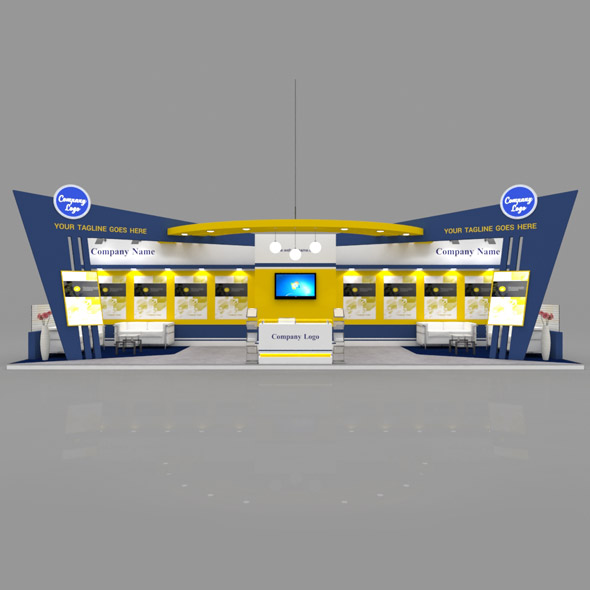 Exhibition Booth 3D - 3Docean 29156843