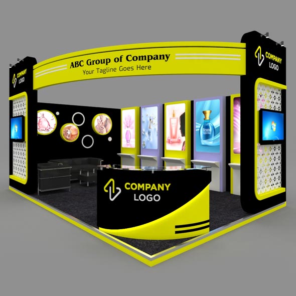 Exhibition Booth 3D - 3Docean 29157438