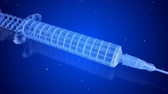 Abstract Syringe Quarantined Cell Animation
