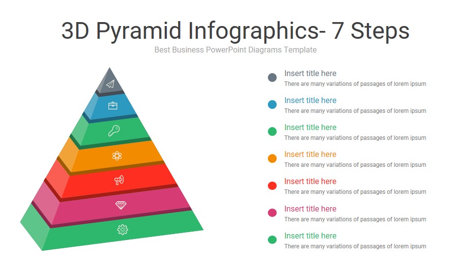 Pyramid Infographics Google Slides Template, Presentation Templates