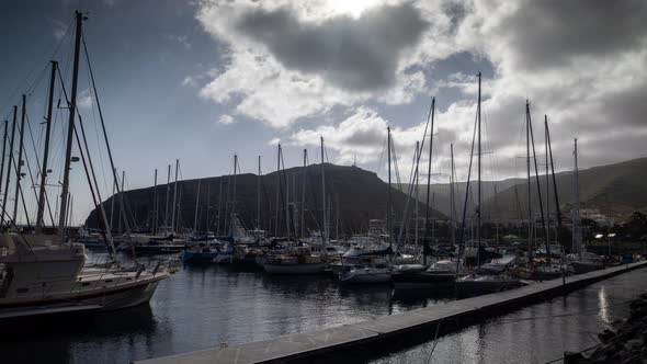 La Gomera Harbour with Boats alt
