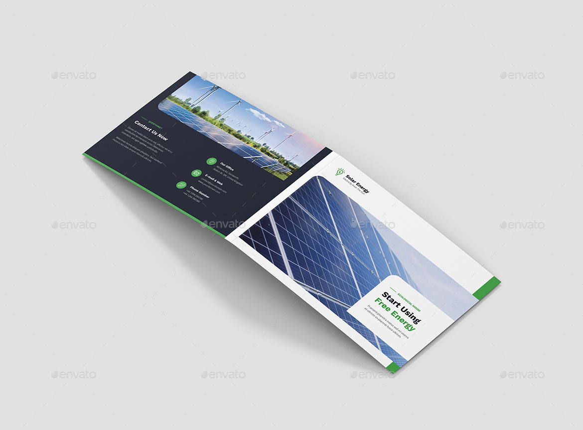 Brochure – Solar Energy Bi-Fold A5 Landscape, Print Templates ...