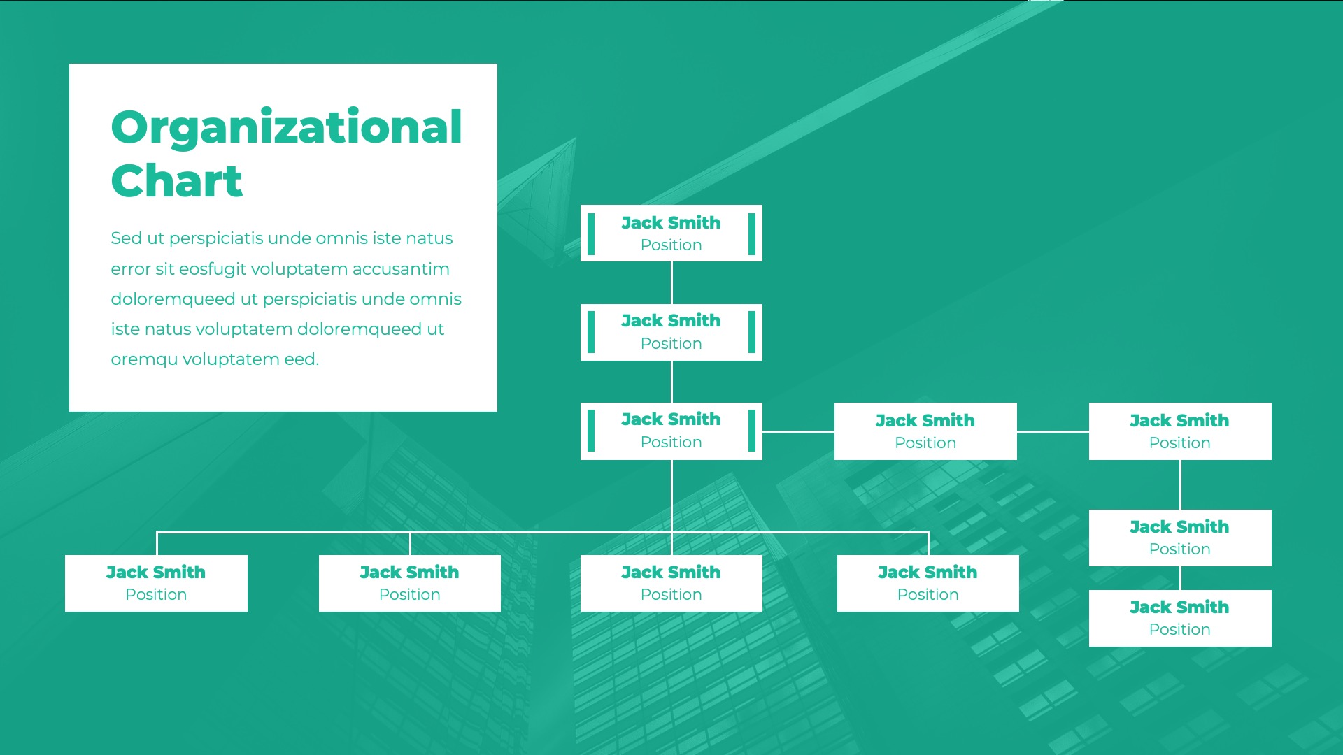 Organizational Chart and Hierarchy PowerPoint Template, Presentation ...