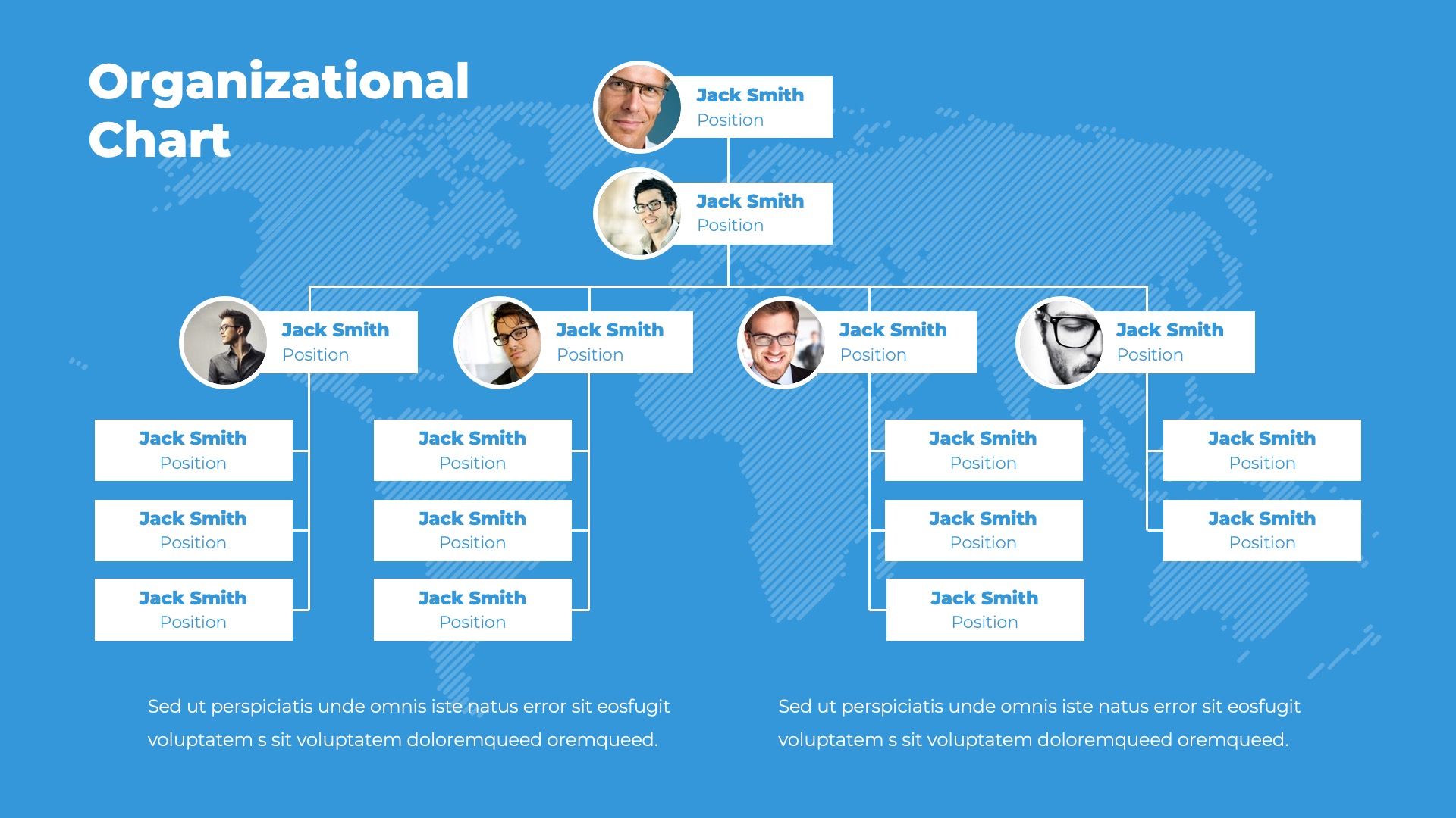 Organizational Chart and Hierarchy PowerPoint Template, Presentation ...