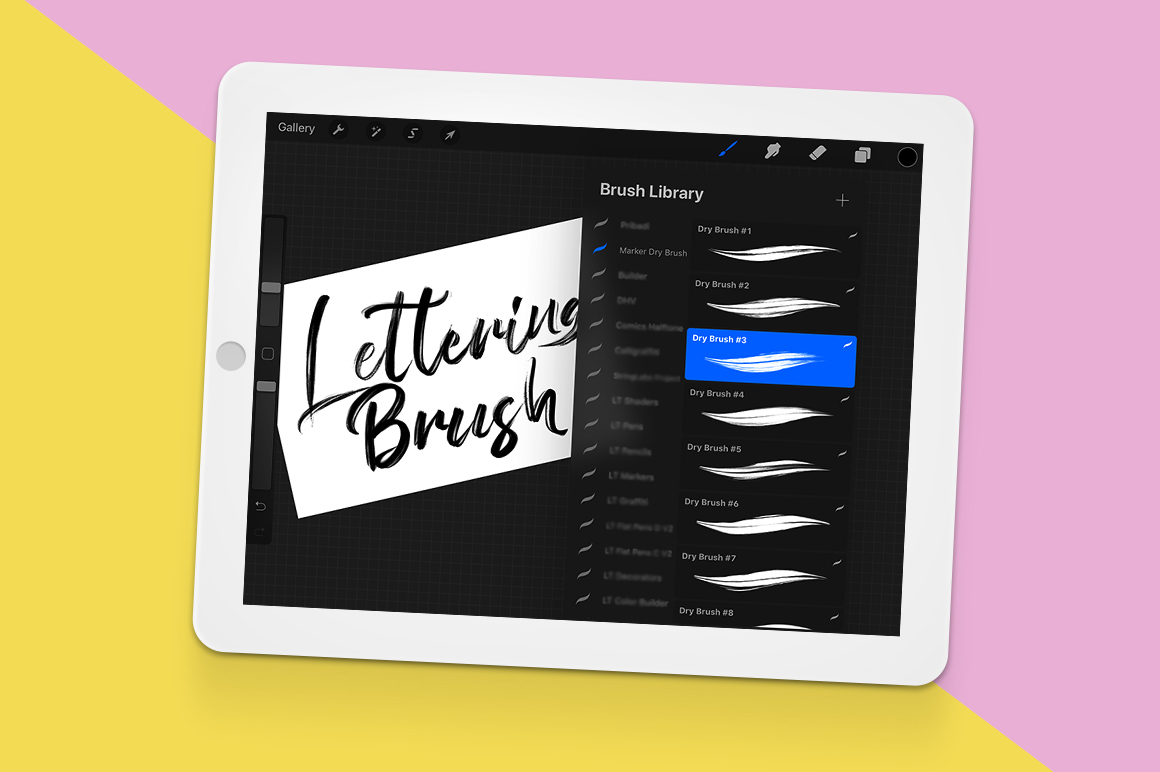 Procreate Dry Marker Brushes, Addons GraphicRiver