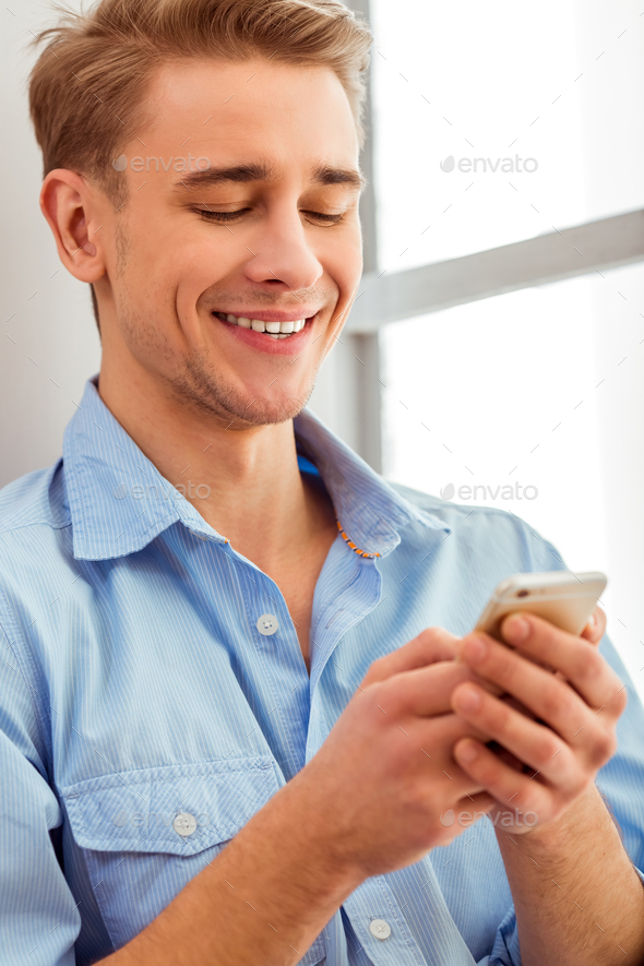 Nice guy home Stock Photo by PhotoDune