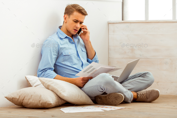 Nice guy home - Stock Photo - Images