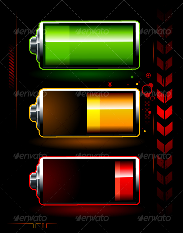 batteries - Objects Vectors