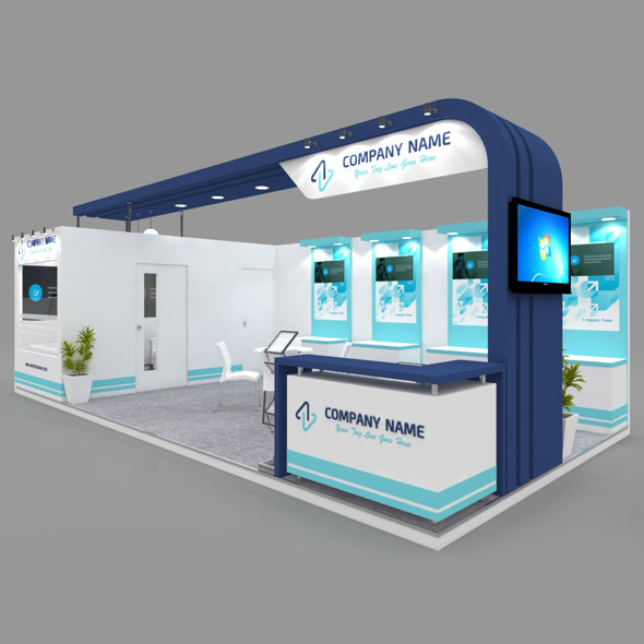 Exhibition Booth 3D - 3Docean 29192338