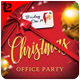 Christmas Office Party Flyer Template, Print Templates | GraphicRiver