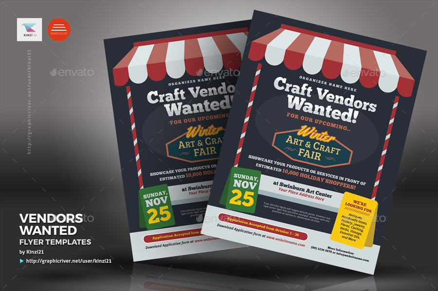Vendors Wanted Flyer Templates, Print Templates GraphicRiver