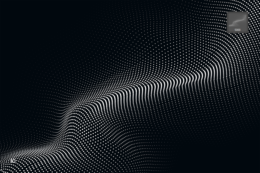 Futuristic Wave Particles Brushes, Addons GraphicRiver