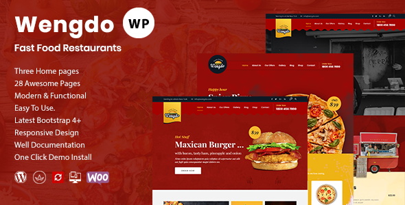 Wengdo - Fastfood WordPress Theme