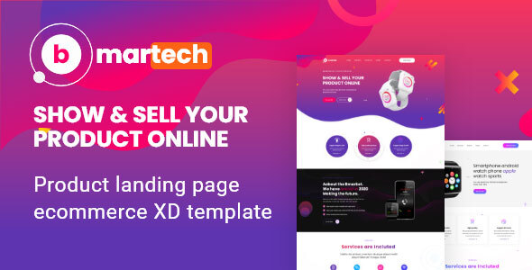 Bmartech - One Page XD Template