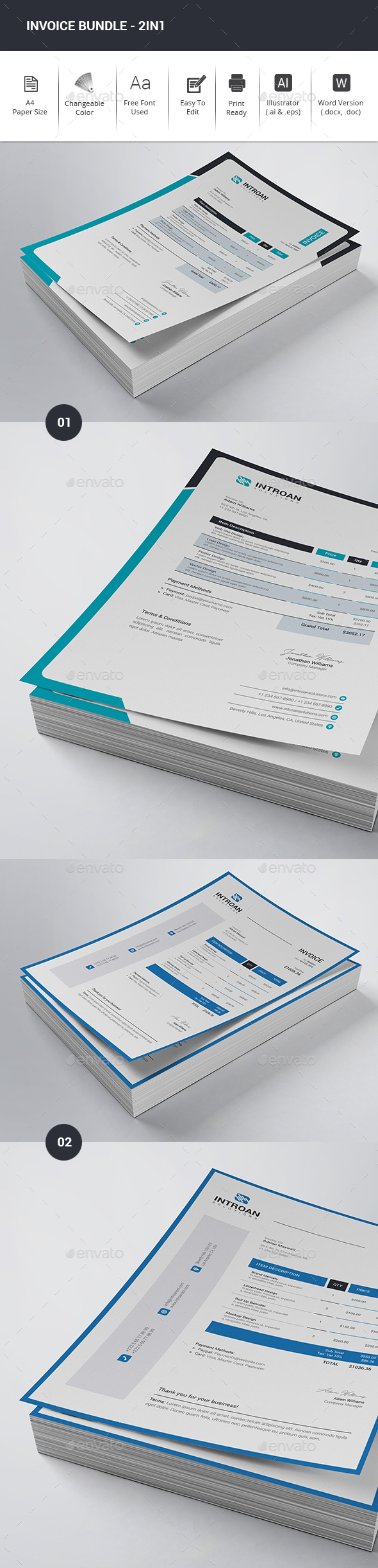 [DOWNLOAD]Invoice Bundle - 2in1
