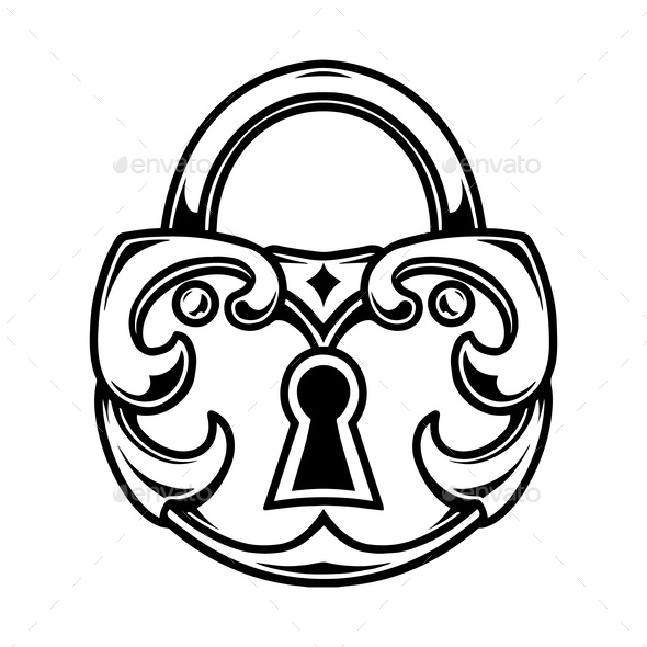 Vintage Concept of Elegant Lock