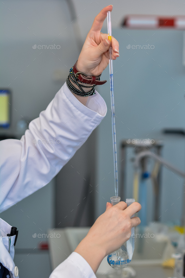 Scientist Testing Substances