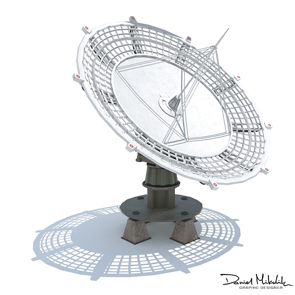 Huge Satellite Dish - 3Docean 29219965