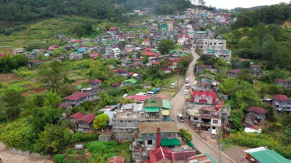 Typical Houses of Sagada Mountain Province of the Philippines alt