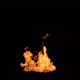 Burning Ground Fire Large Scale High Angle 01 - VideoHive Item for Sale