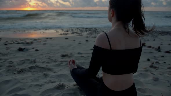 Meditation By the Sea at Sunset