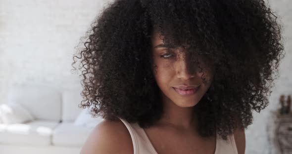 Mixed Race Happy Female with Perfect Sparkling Smiling alt