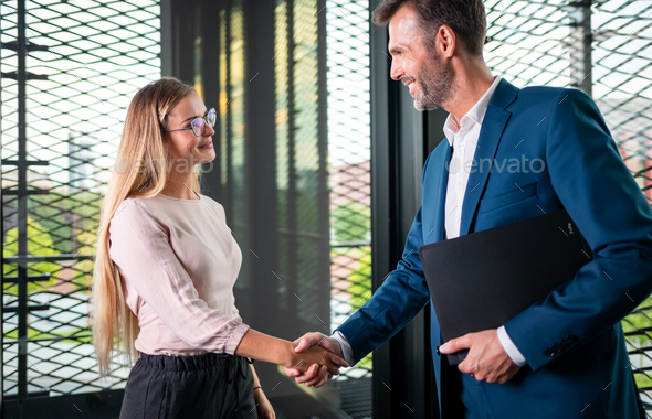 Business People. Successful Business Partner Shaking Hands in th