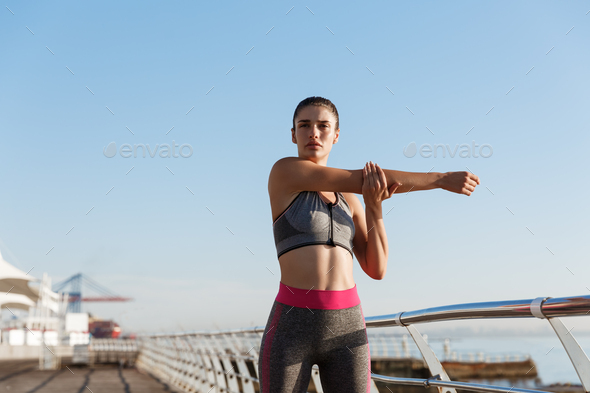 Female in Jogging Attire III Stock Image - Image of lifestyle