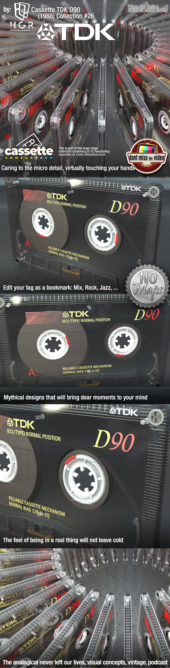Cassette TDK D90 - 3Docean 29234604