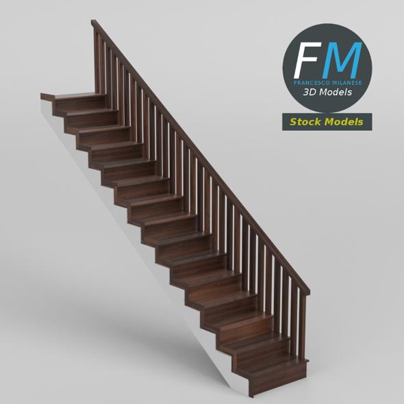Wooden staircase - 3Docean 29234782