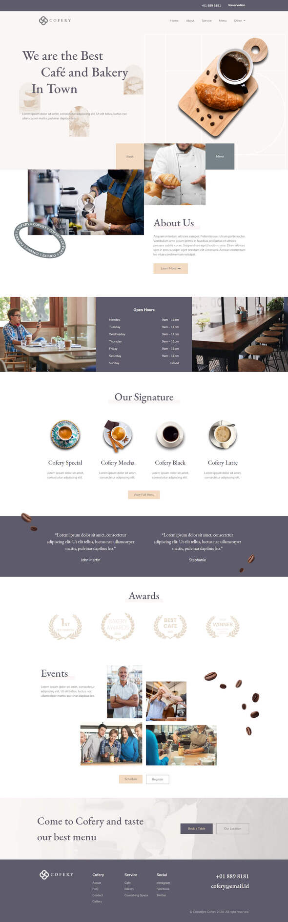 Cofery | Restaurant & Cafe Elementor Template Kit by Tokokoo | ThemeForest