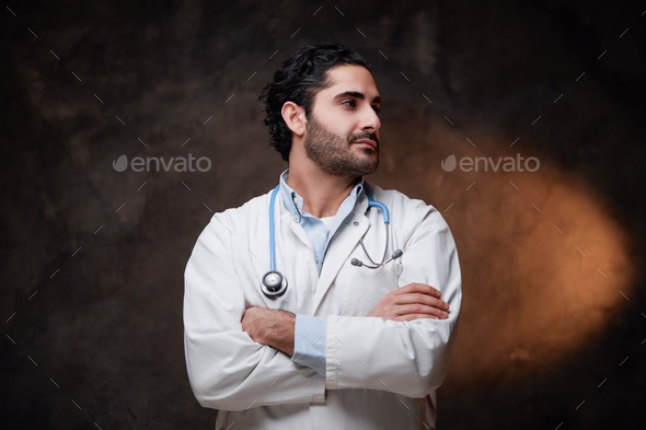 Isolated On A White Background A Young Indian Female Doctor Wearing A  Stethoscope Around Her Neck Poses For A Portrait Photo And Picture For Free  Download - Pngtree