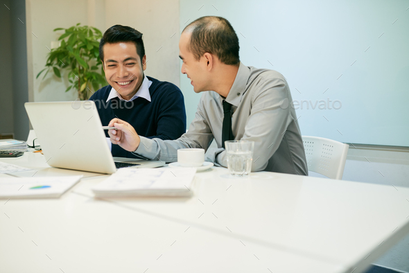 Positive coworkers - Stock Photo - Images