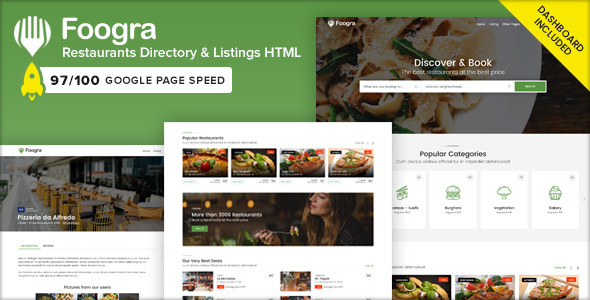 Foogra – Restaurants Directory & Listings Template