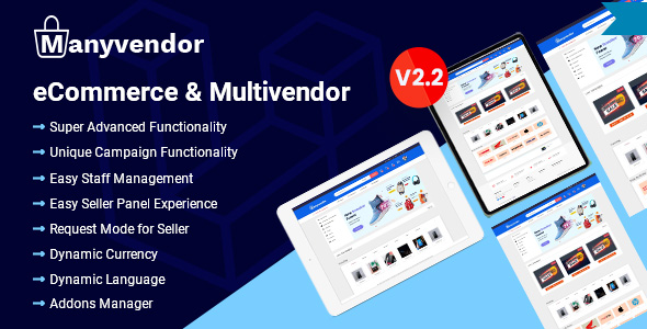Manyvendor - eCommerce & Multi-vendor CMS