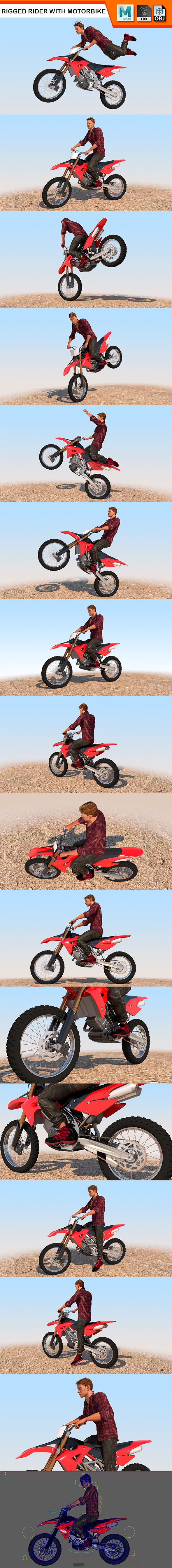 Full Rigged Rider - 3Docean 29273894