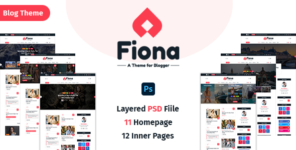 Fiona - Creative Blog PSD Template