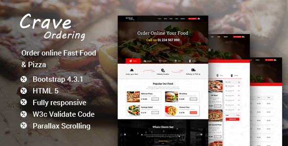 Crave Ordering - ThemeForest 25407022