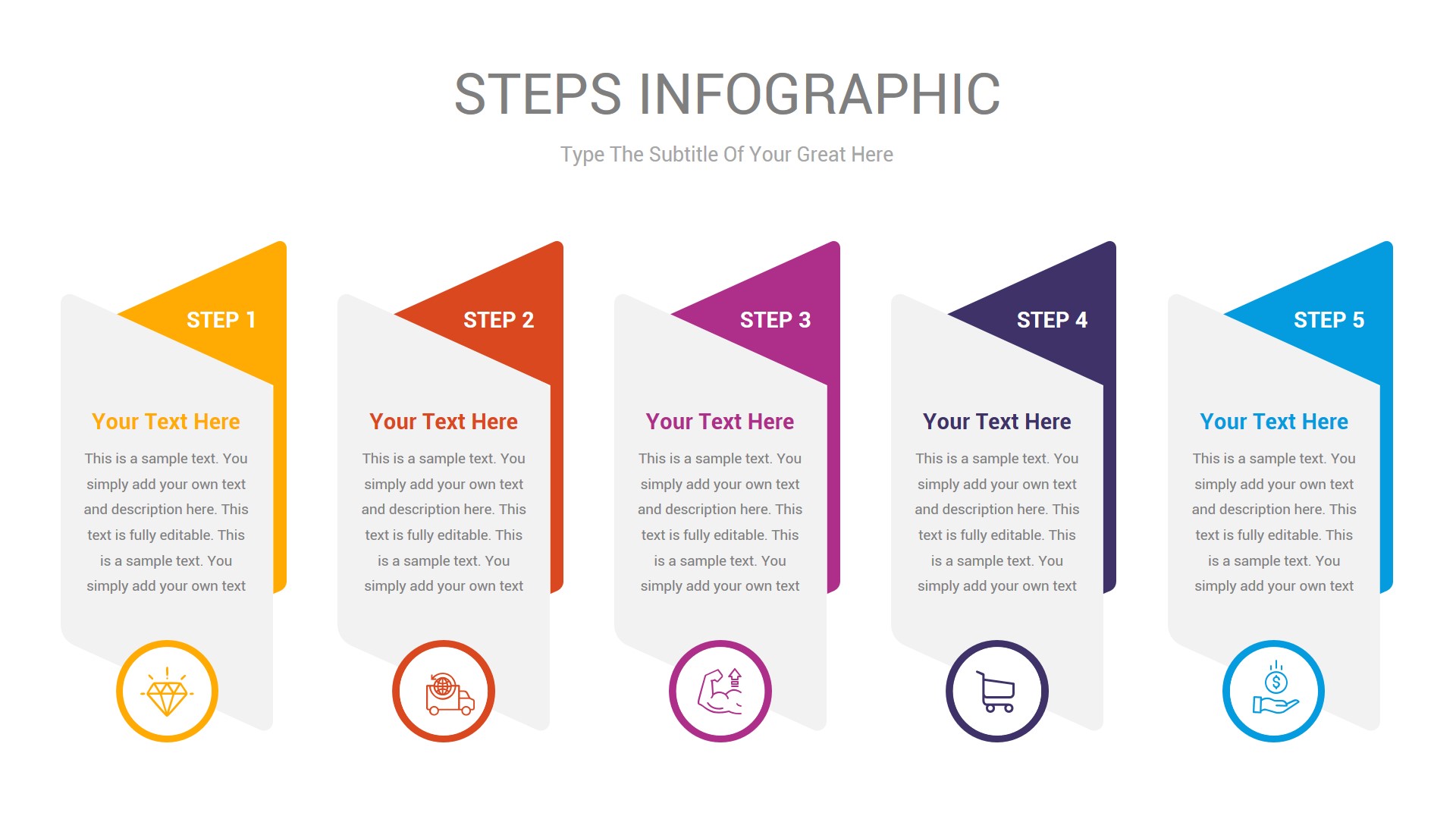 Steps Infographic PowerPoint Template, Presentation Templates ...