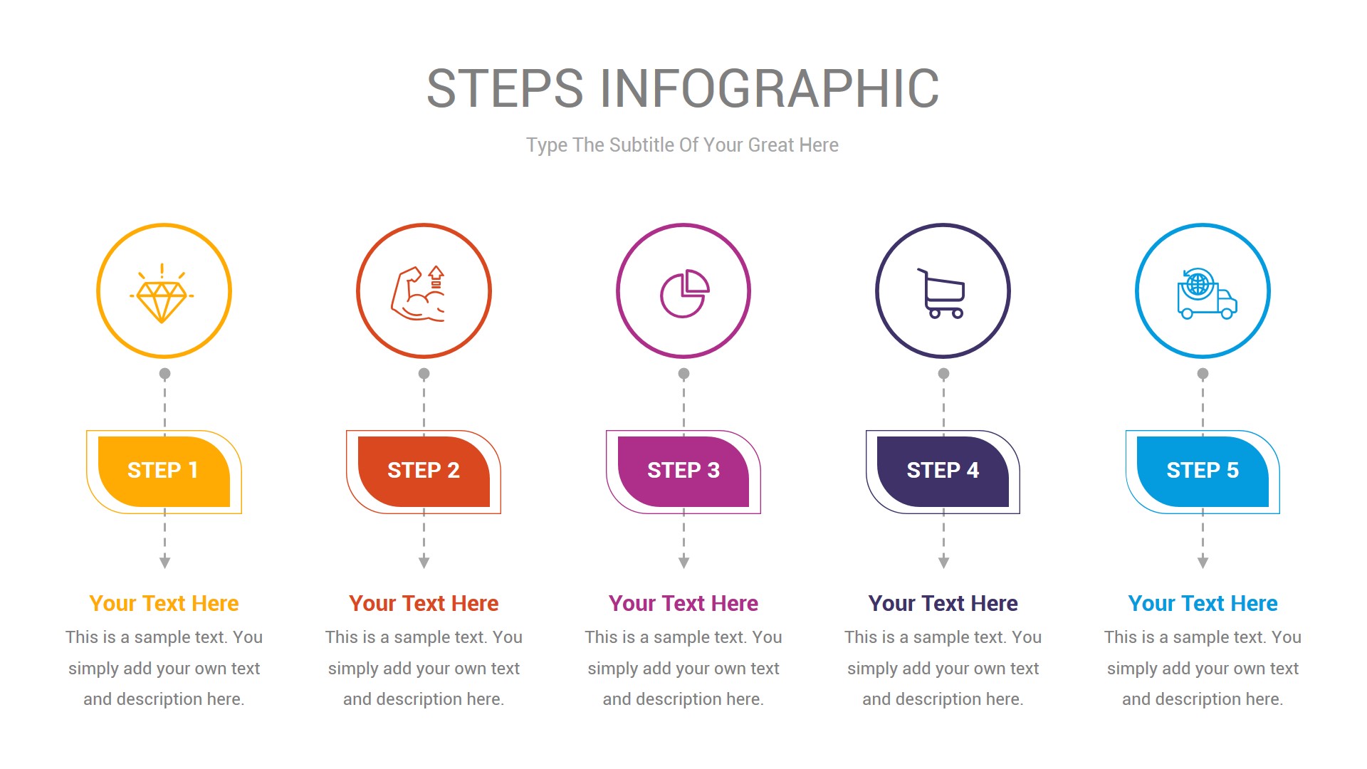 Steps Infographic PowerPoint Template, Presentation Templates ...