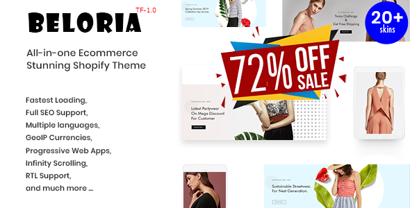 Beloria - Fastest Multi Languages Shopify Fashion Theme