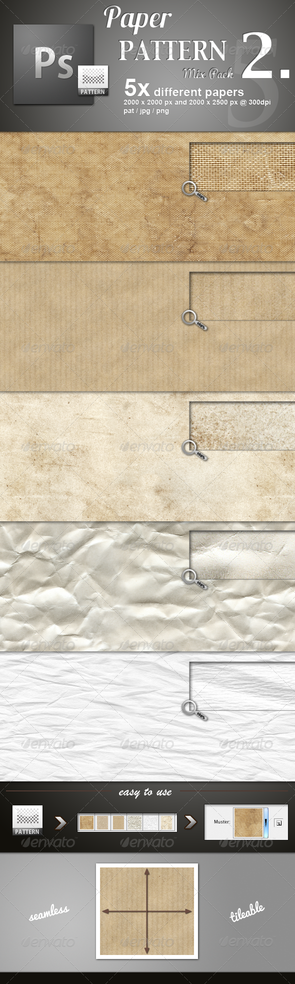 Paper Pattern MIX 2 - Miscellaneous Textures / Fills / Patterns